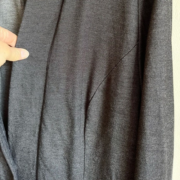 J. Jill Grey Wearever Collection Button Front Long Line Jacket Office We… - Picture 7 of 11